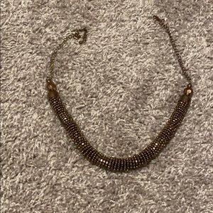 Gold/bronze choker necklace